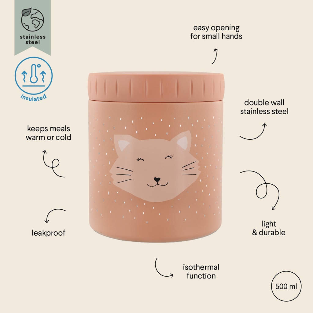 Boîte à goûter isotherme 500 ml - Mrs.  Cat 