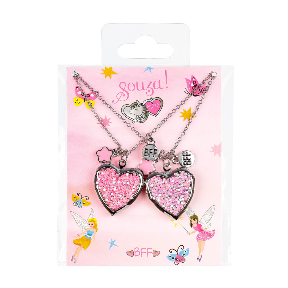 Set cadeau BFF cœur, 2 colliers 