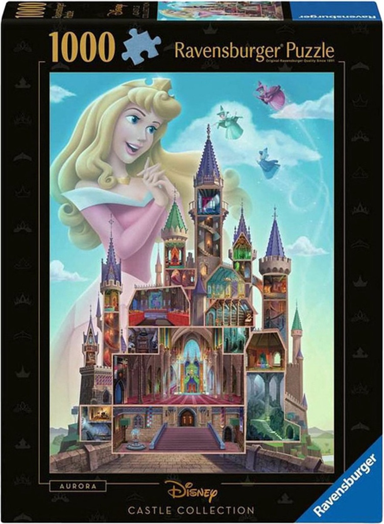 Puzzle 1000pcs - Disney château : Sleep Beau