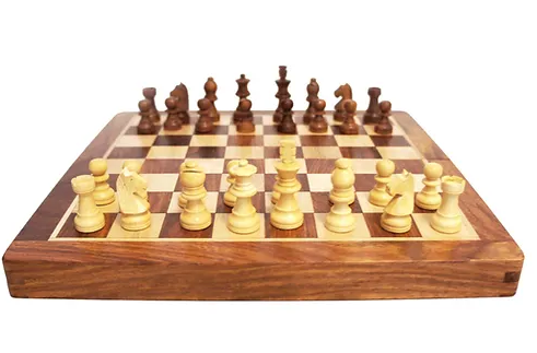 ECHECS PLIABLE 30 CM MAGNETIQUE PALISSANDRE