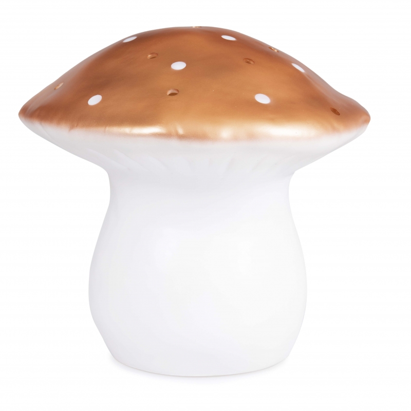 Lampe champignon moyen cuivré