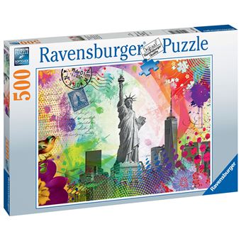 123687 Puzzle 500 p - Catre postale de New-York