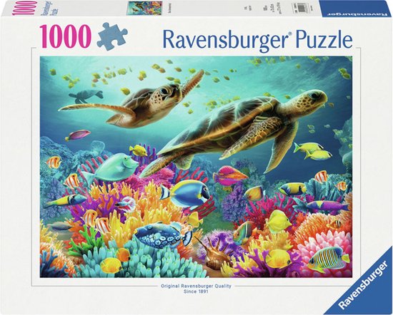 120005773 - Puzzle 1000p - Monde sous-marin bleu