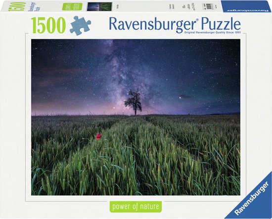 120007999 -  Puzzle 1500 pcs - Ciel Nocturne au-dessus d'un Champ de Blé 