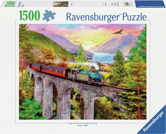 120007951 -  Puzzle 1500 pcs - Train en automne 