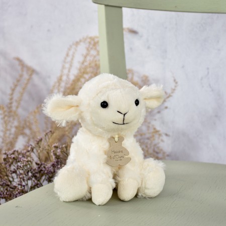 Peluche agneau blanc