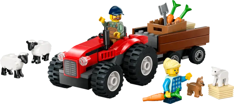 Lego City 60461 -  Tracteur rouge avec remorque et moutons