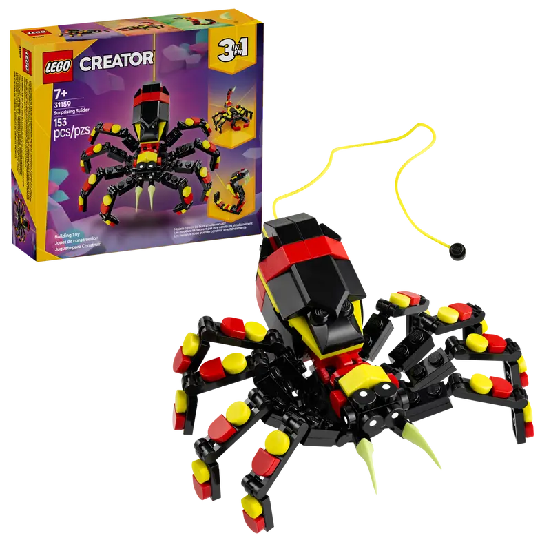 LEGO Creator 3-1 - Animaux sauvages : Araignée excitante 31159