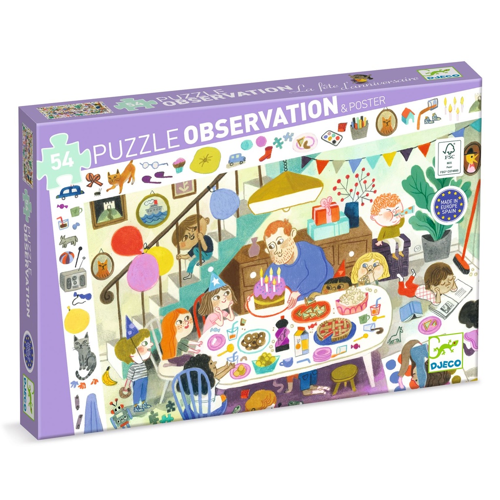 Puzzle observation 54 pcs - La fête d'anniversaire 