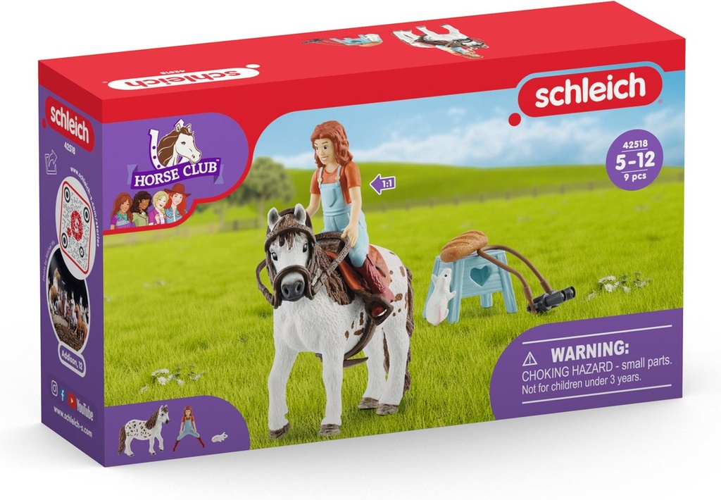 Schleich - Mia et Spotty, son Poney Shetland  Horse Club