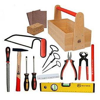 Set - Boite à outils en bois 