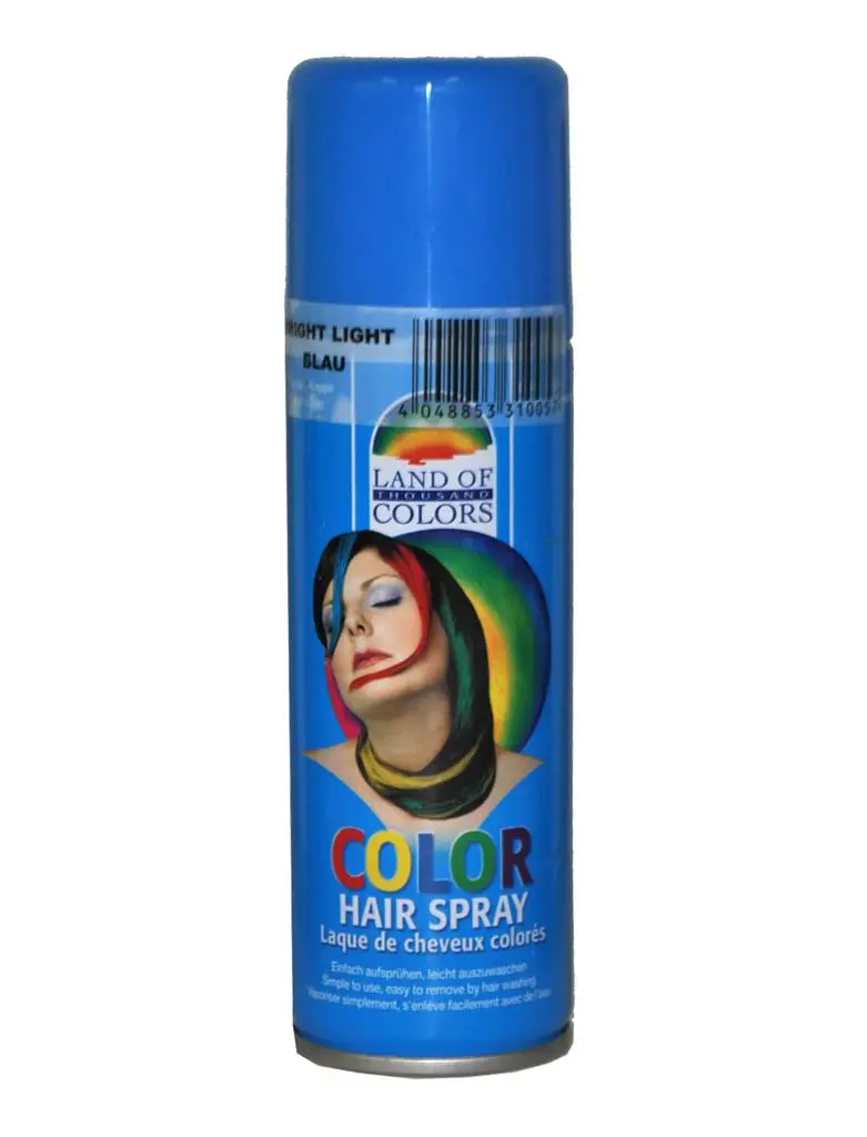 spray cheveux bleu 