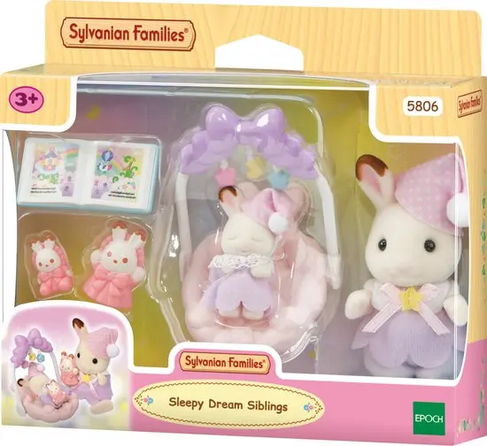 Sylvanian - Coucher des sœurs lapin Chocolat