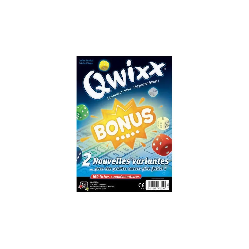 Qwixx bonus (bloc de score)