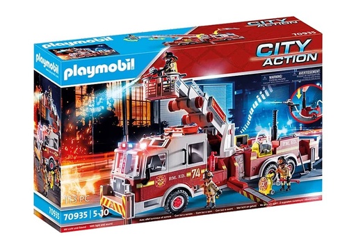 [Playmobil-70935] 70935 camion de pompier avec echelle