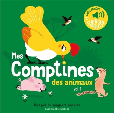 [9782075155779] Gallimard - imagier sonore mes comptines des animaux