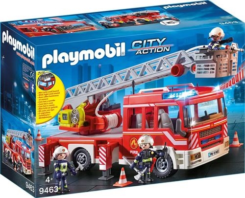 [Playmobil-9463] 9463 - camion de pompier avec echelle pivotante