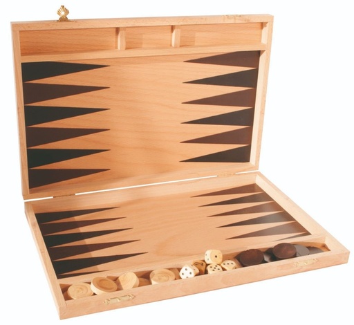 Backgammon coffret 1110 bois marquete 38 x 25 cm
