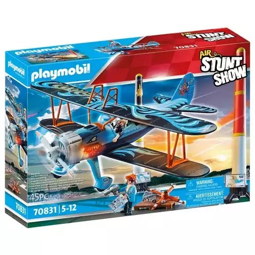 [Playmobil-70831] 70831 - air stuntshow biplan "phénix"