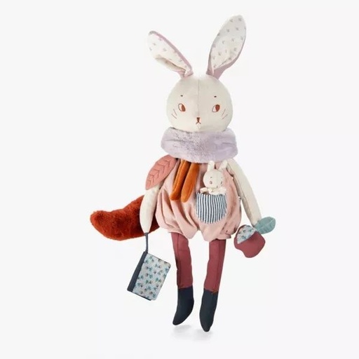 [Moulin Roty-715073] Après la pluie - Peluche - Grand lapin d'activités