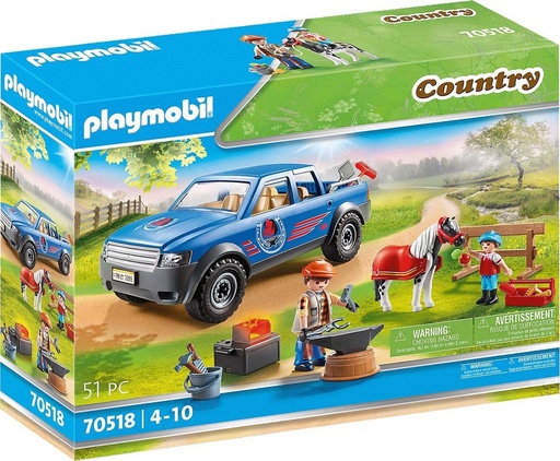 [Playmobil-70518] 70518 - marechal ferrant et vehicule