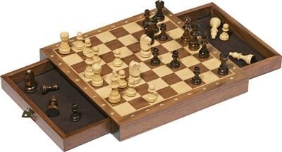 [DAM-8656919] GOKI jeu d'echec magnetique avec tiroir 25cm