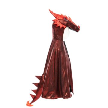 [Great Pretenders-57173] Deguisement cape dragon rouge metallique