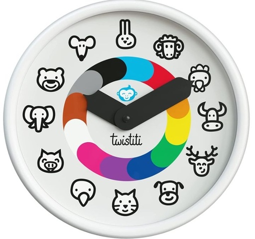 Horloge twistiti animaux