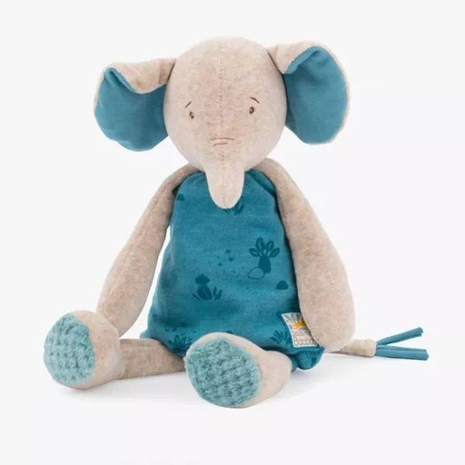 [Moulin Roty-669021] Sous mon baobab - poupée elephant bergamote