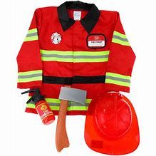 deguisement pompier + accessoires 5-6 ans