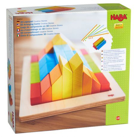 [HABA-1304854001] jeu d'assemblage en 3D pierres creatives