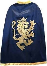 [Liontouch-00316] Cape de chevalier Noble knight lion bleu