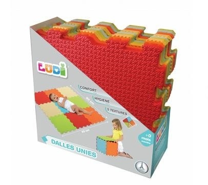 [JPM TOYS-LU10004] ludi - dalles mousse unies tapis - 90x90x1.4cm