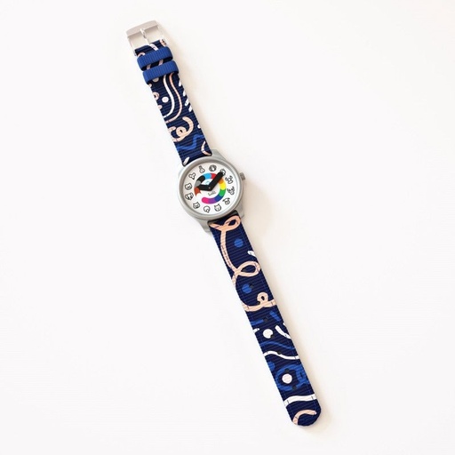 twistiti bracelet montre bleu marine ribbon