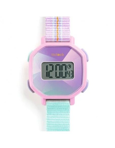 [Djeco-DD00452] Montre digitale - Purple Prisma