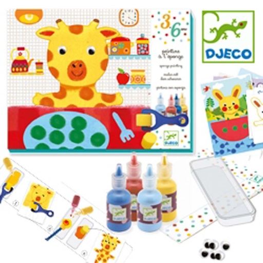 [Djeco-DJ09880] bricolage - peinture a l eponge - les aventures de doudou