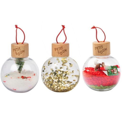 [Coolkidz-PBXMASSB] Petit boum bouteille sensorielle Noël - Lot de 3