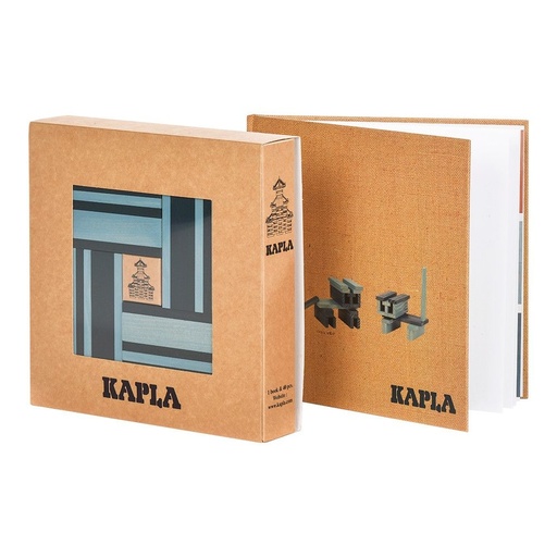 Kapla 40 + livre bleu clair/foncé