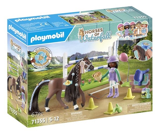 [Playmobil-71355] Horses of Waterfall - Zoe & Blaze avec parcours d'obstacles