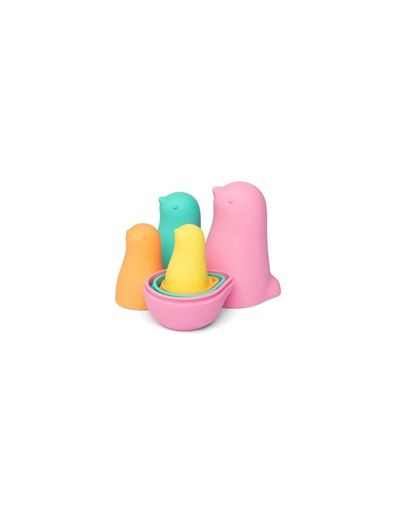 [Coolkidz-LL024-001] Little L - Nesting Dolls - Oiseaux pastel