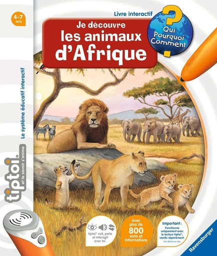 [RAVENSBURGER-5925] Tiptoi - je découvre les animaux d'afrique