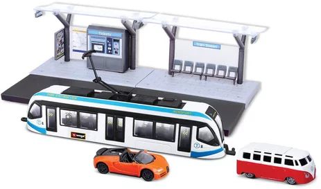 [Burago-32112] City tram - play set