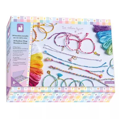 [JURATOYS-J09134] 30 bracelets enroulés arc-en-ciel à créer