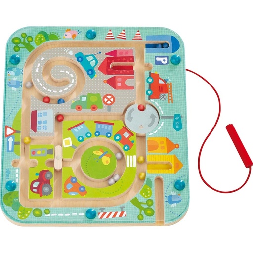 [HABA-301056] jeu magnetique - ville labyrinthe