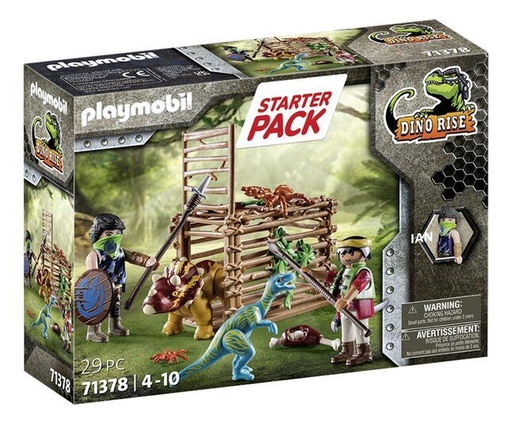 [Playmobil-71378] Starter Pack Exploteurs et bébé Tricératops