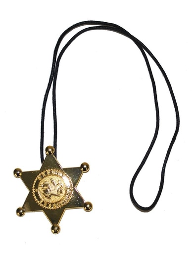 Etoile de sheriff avec corde
