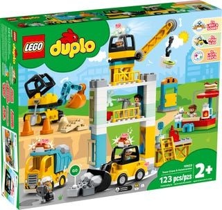 Duplo - la grue et les engins de construction