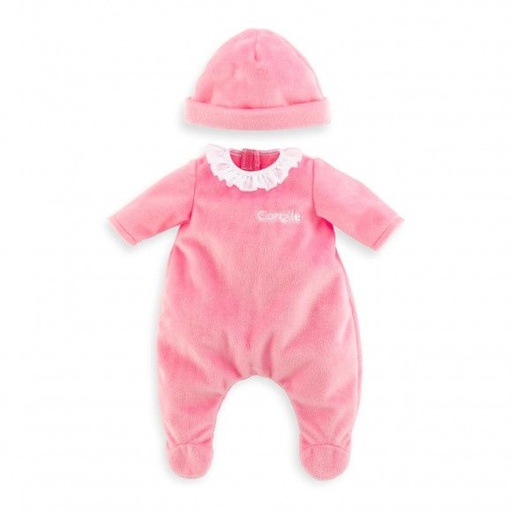 [COROLLE-141130] BB36 pyjama rose et bonnet