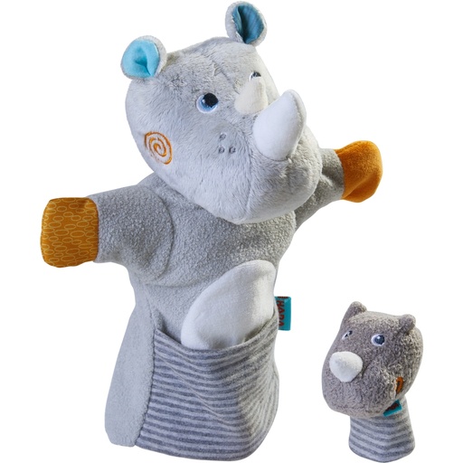 [HABA-305755] marionette rhinocéros et son bébé