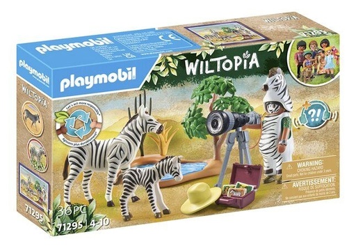 [Playmobil-71295] Wiltopia - Photographe avec déguisement et zèbre